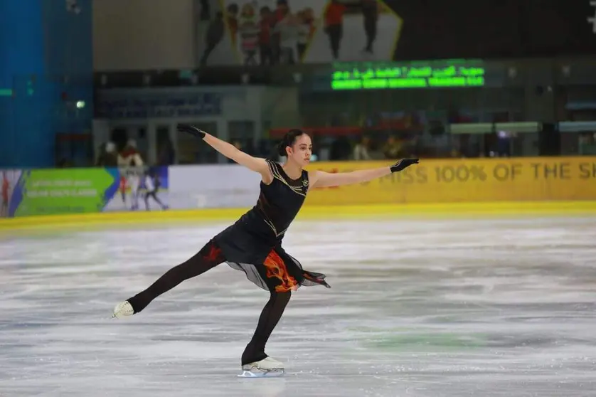 Una patinadora durante una exhibición. (WAM)