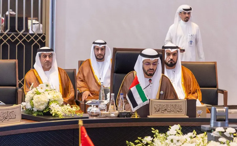 Al Darei interviene en la 11 Reunión Ministerial de Funcionarios Responsables de Asuntos Islámicos y Dotaciones de los países del Consejo de Cooperación del Golfo, celebrada en Kuwait. (WAM)