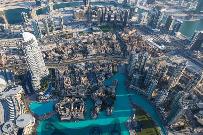 Perspectiva aérea del centro de Dubai. (Fuente externa)