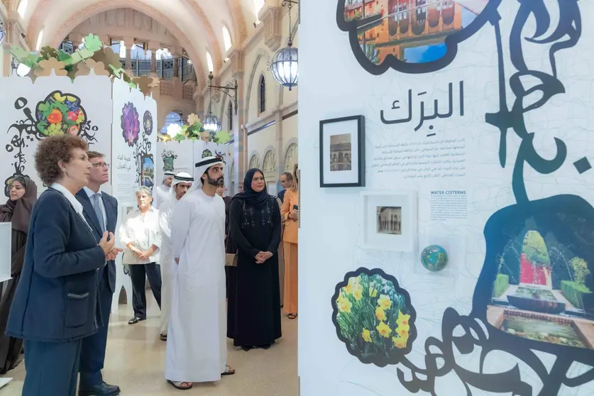 Una imagen de la exposición 'Paisajes Culturales Andaluces' en Sharjah. (WAM)