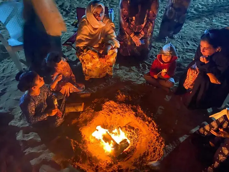 Una acampada en el desierto de EAU. (EL CORREO)