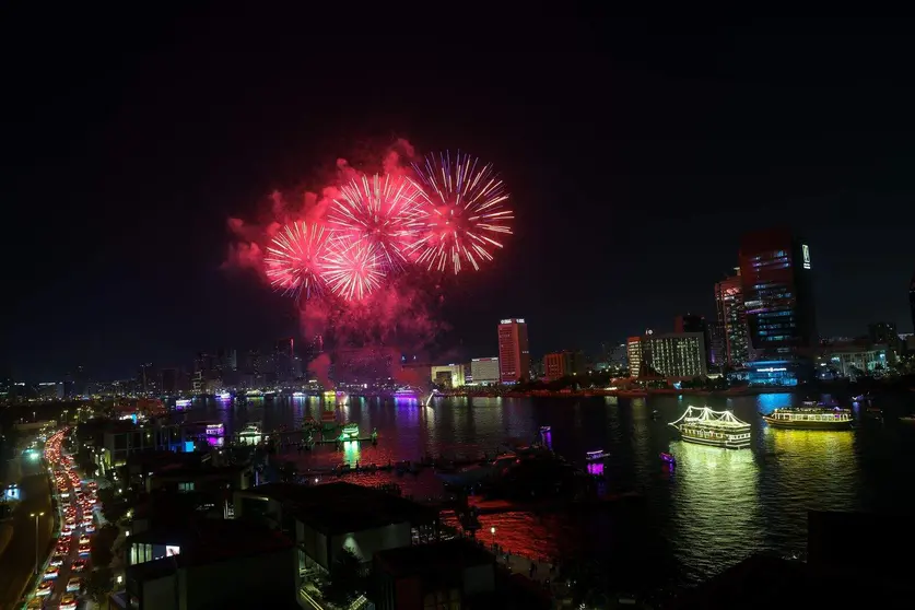 Dubai ha iniciado el Duwali con unas espectaculares celebraciones. (@gulf_news)