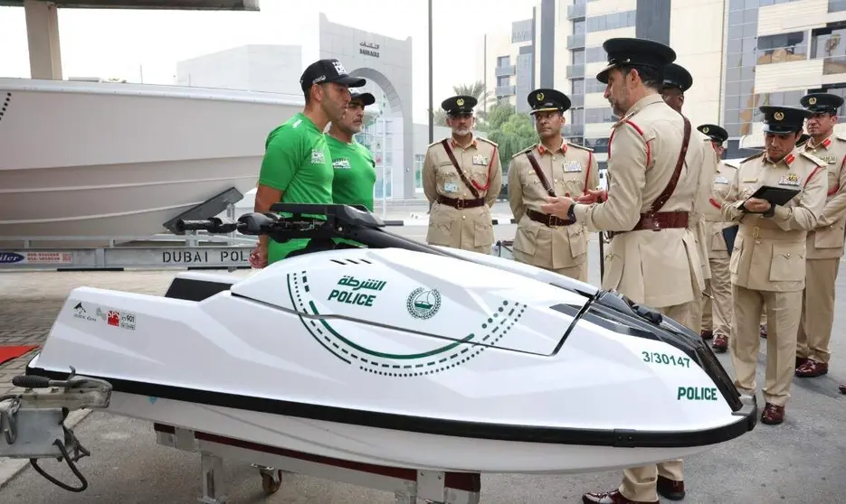 Una imagen de la Policía de Dubai. (X)