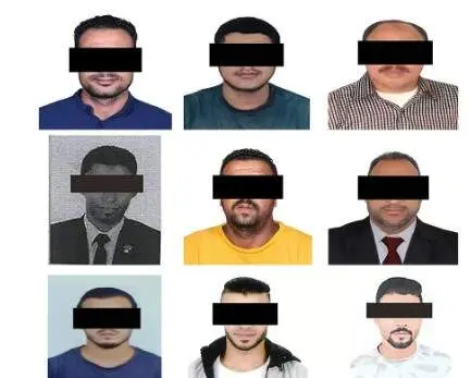 Imagen de los acusados difundida por las autoridades emiratíes.