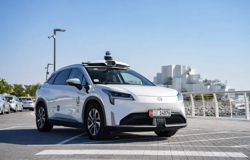 Robotaxi en la capital de EAU. (X)