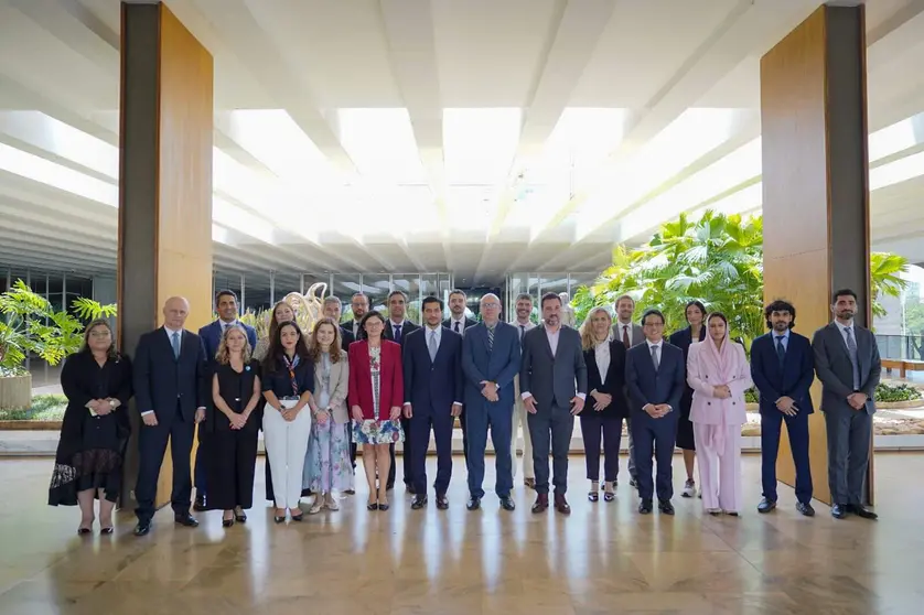 Participantes en la última reunión de Mercosur- EAU. (X)