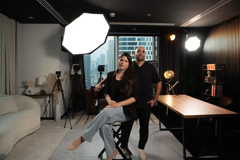 Merlin Güell y Leo Reyes, fundadores del estudio Leodavinci Media. (Cedida)