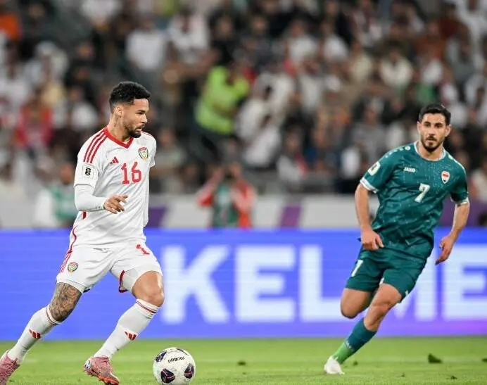 Un momento del encuentro entre EAU e Irak. (FIFA)