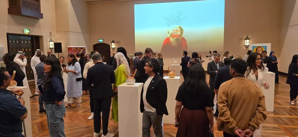 Un momento de la exhibición 'WAKOS: Ceramic Ties' en Dubai. (Cedida)