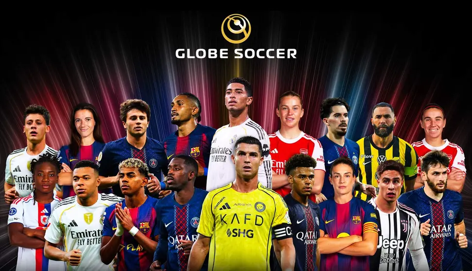 Finalistas de los premios  Globe Soccer de Dubai. (WAM)