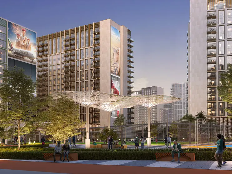 Emirates difundi&oacute; esta imagen de las viviendas en Dubai para su tripulaci&oacute;n.