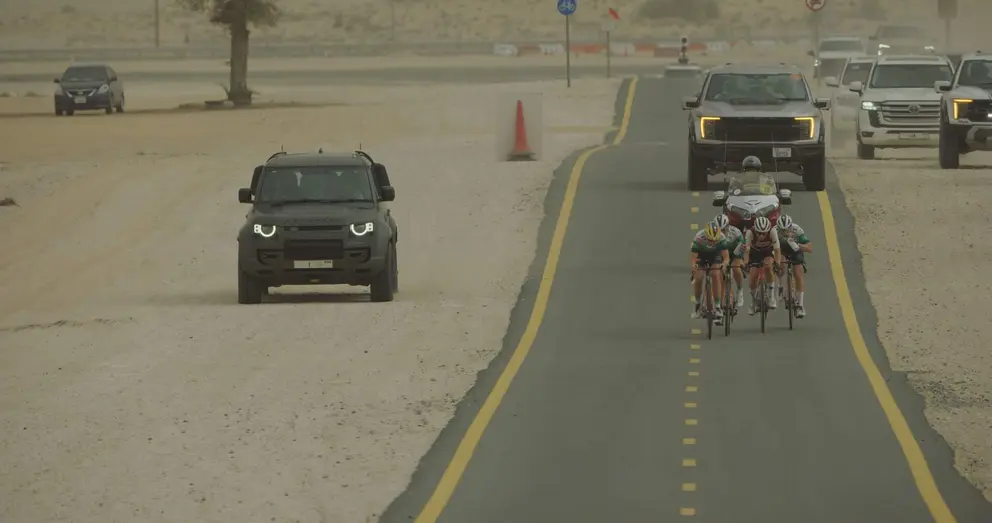 Una imagen de la carrera ciclista en Dubai. (WAM)