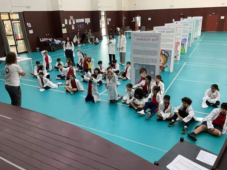 Celebraci&oacute;n del D&iacute;a Internacional de la Mujer y la Ni&ntilde;a en la Ciencia de los alumnos del Colegio Espa&ntilde;ol de Abu Dhabi. (Cedida)
