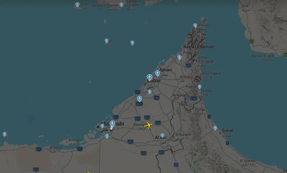 Captura de pantalla de la web Flightradar24 a &uacute;ltima hora del 2 de marzo de 2026.