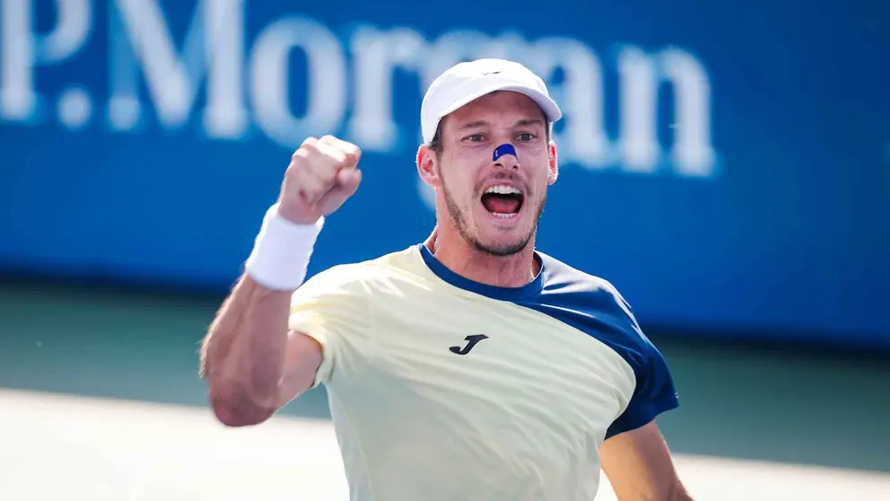 El tenista espa&ntilde;ol Pablo Carre&ntilde;o durante un partido en Dubai. (Dubai Duty Free Tennis Championships)