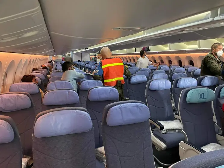 Vuelo de repatriaci&oacute;n desde Dubai en agosto de 2021. (EL CORREO)