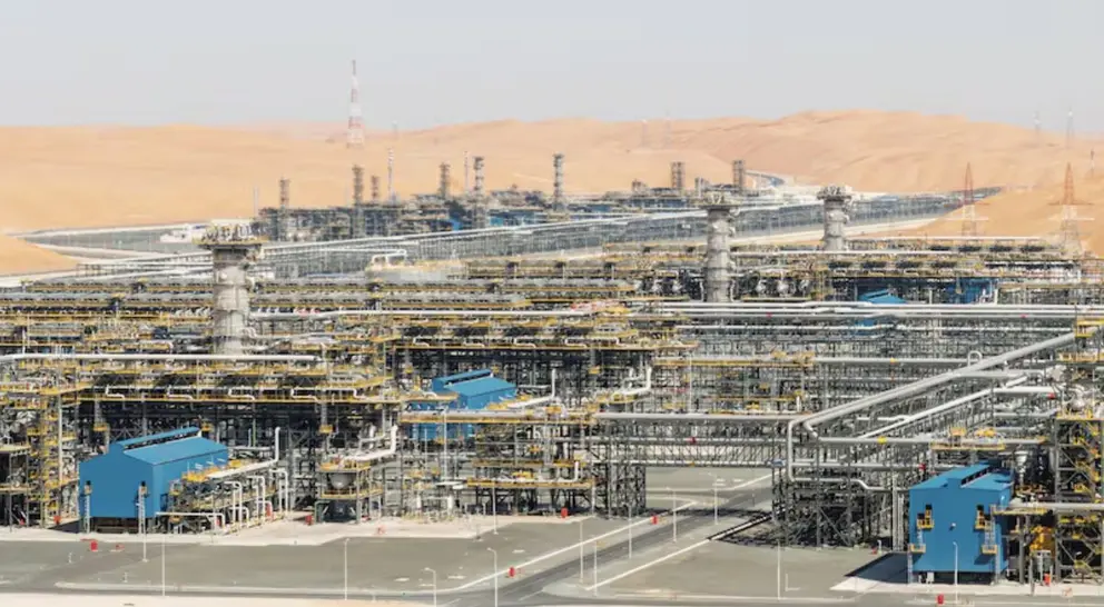 La planta de gas Shah en Abu Dhabi. (Adnoc)