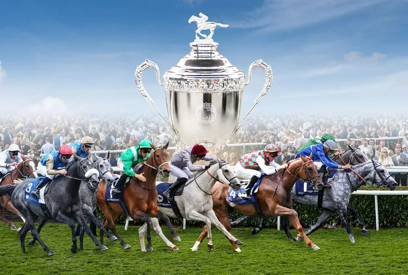 Cartel anunciador de la Copa del Presidente de EAU de caballos &aacute;rabes. (WAM)