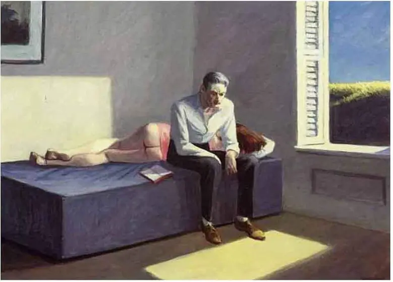 La obra 'Excursi&oacute;n a la Filosofia' de Edward Hopper, el gran maestro que reflej&oacute; mejor que nadie el sentimiento de la soledad.