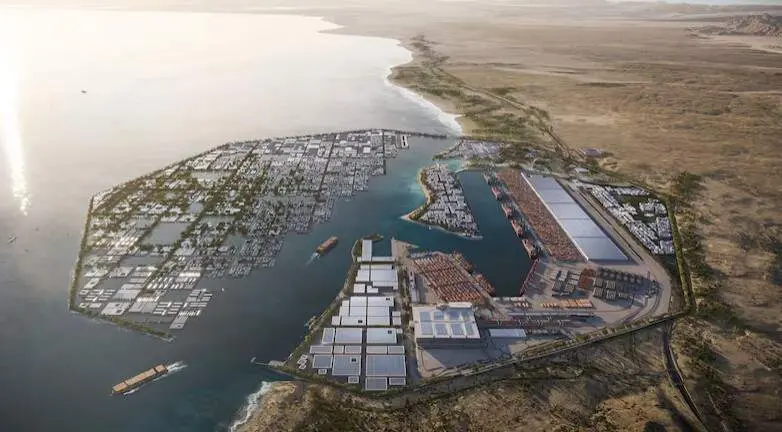 El puerto de Neom, parte del megaproyecto de 500.000 millones de d&oacute;lares de Arabia Saudita. (Neom)