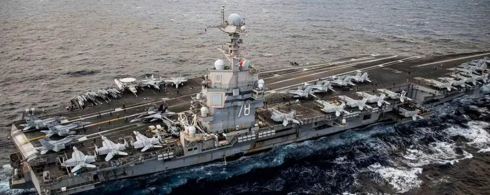 El portaaviones USS Gerald Ford. (Fuente externa)