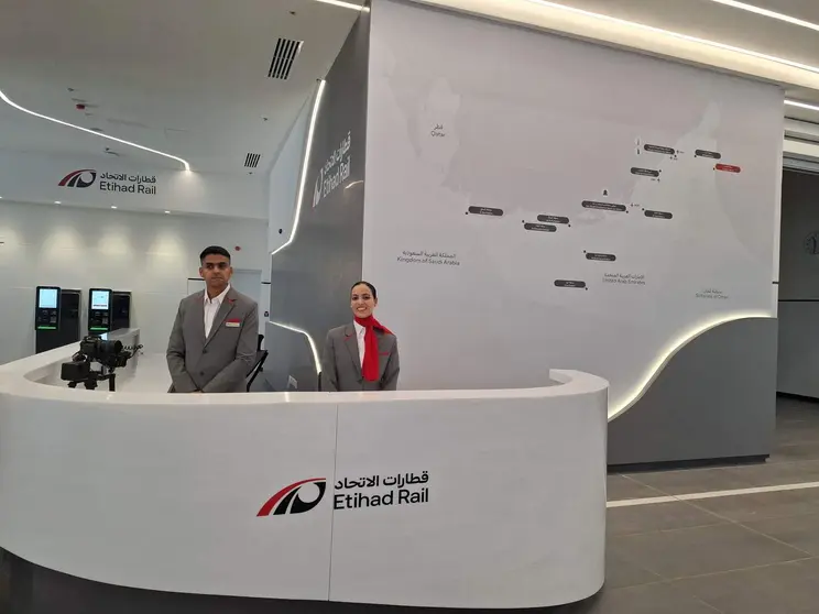 Estaci&oacute;n de pasajeros de Etihad Rail. (WAM)