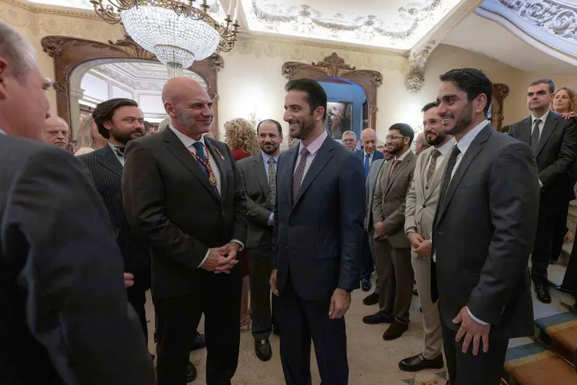 El jeque de Sharjah en la Real Academia de Doctores de Espa&ntilde;a. (WAM)