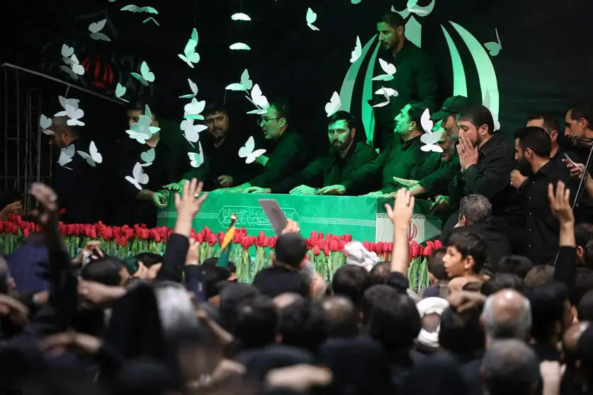 Funeral del l&iacute;der supremo de Ir&aacute;n, Ali Khamenei, asesinado en los ataques conjuntos de Estados Unidos e Israel. (X)