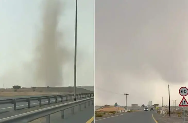 Tormenta de arena en un v&iacute;deo difundido por la cuenta Storm Centre en X.