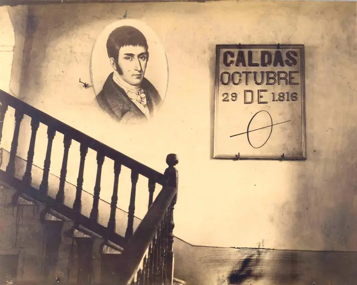 Foto perteneciente al archivo de la Universidad del Rosario sobre Francisco Jos&eacute; de Caldas.