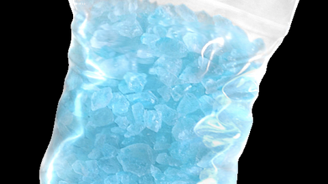 Una bolsa con metanfetamina a modo ilustrativo. (Fuente externa)