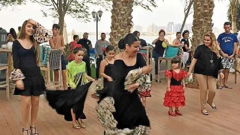 Nuria Martínez durante su actuación. Fotos: Brigitta García.