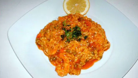 Arroz con langostinos