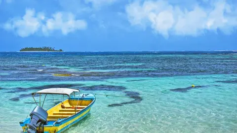  Una imagen del archipiélago San Andrés, Providencia y Santa Catalina en Colombia.
