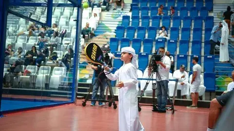 Una imagen de las pistas de padel del Nad Al Sheba Sports Complex (NAS) en Dubai.