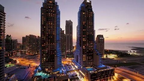 Una imagen del hotel Grosvenor House de Dubai.