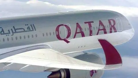 En la imagen un avión de la aerolínea Qatar Airways.