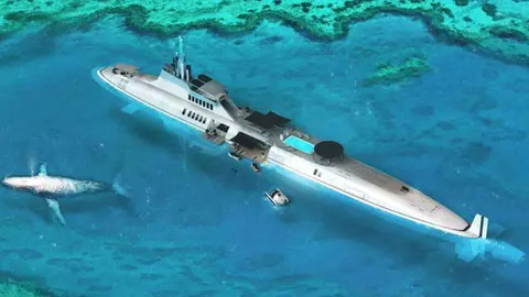 La empresa constructora tiene hasta cinco modelos de yates submarinos.