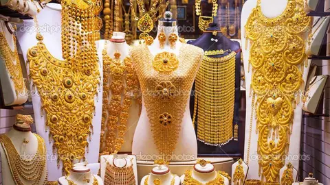 Una de las joyerías del Zoco del Oro en el barrio de Deira en Dubai.