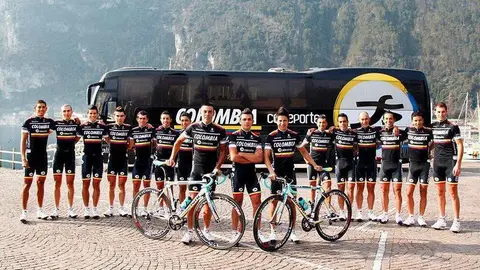 Equipo ciclista Coldeportes de Colombia.