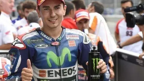 El campeón de motociclismo español, Jorge Lorenzo.