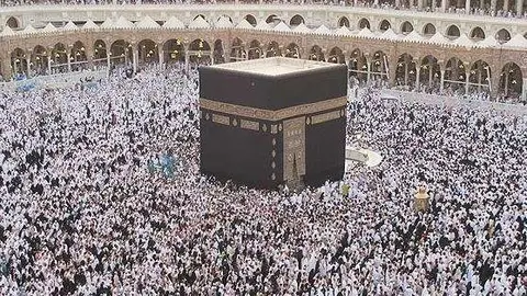 Una imagen de la Gran Mezquita de La Meca en Arabia Saudita.