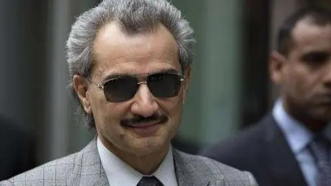 Una imagen del príncipe Al Waleed uno de los hombres más ricos de Arabia Saudita.