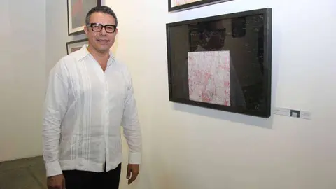 José Toledo, en la exposición.