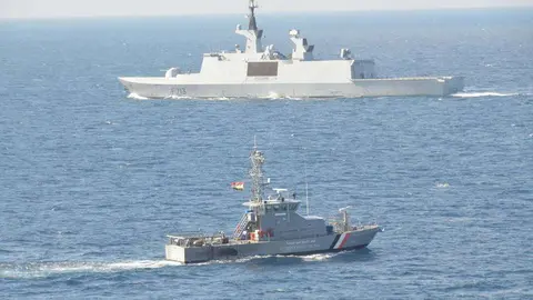 Una imagen del estrecho de Bab Al Mandeb.