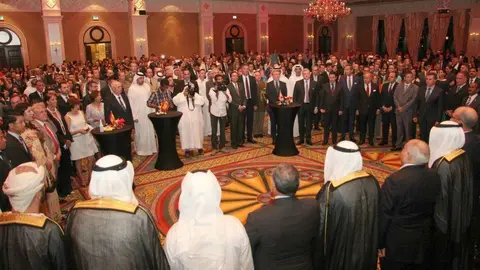 Multitudinario aspecto de la celebración. (EL CORREO)