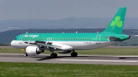 Un avión de la aerolínea Aer Lingus.