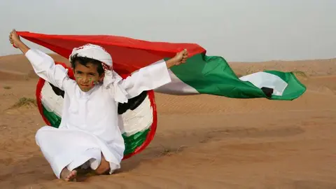 El 3 de noviembre se celebra el día en que el Jeque Khalifa se convirtió en presidente. (Ayesha Alsuwaidi)