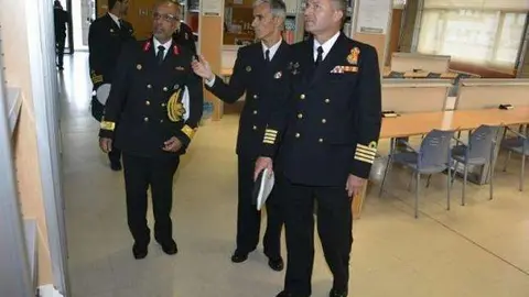 Una imagen de la visita a Marín de la delegación de Emiratos.