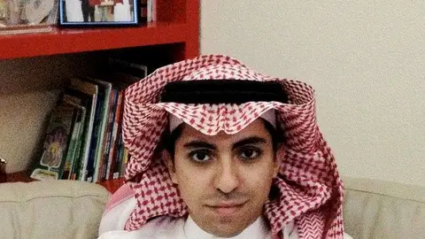 El bloguero saudita antes de su detención.
